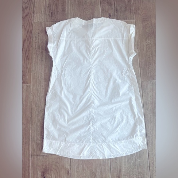J. Crew White Lace Up Cotton Shift Dress - Picture 6 of 6